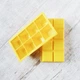 Форма для льоду ICE CUBE XL 5 на 5 см Olin & Olin 8 кубиків L8 жовта з кришкою - зображення 4