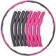 Обруч массажный хула хуп Hula Hoop My Fit SP-Planeta Sport BY-018 диаметр 98 см Pink-Grey - изображение 1