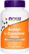 Ацетил-L Карнітин, Acetyl-L Carnitine, Now Foods 500 мг, 100 капсул (733739000767) - зображення 1