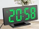 Годинник електронний LED настільний дзеркальний DS-3618L-GREEN - зображення 1