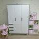 Шкаф детский Scandic Kid Цвет белый с серым - изображение 2