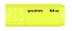 Flash Drive Goodram UME2 64 GB (UME2-0640Y0R11) Yellow (6521721) - изображение 1