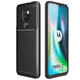 Чехол Fiber для Motorola Moto E7 Plus бампер противоударный карбон Black - изображение 1