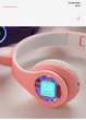 Бездротові дитячі Bluetooth навушники з світяться вушками і підсвічуванням Wireless Headphones Cat Ear CXT-B39 - зображення 5
