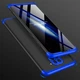 Чехол GKK 360 для Xiaomi Redmi Note 9 бампер противоударный Black-Blue - изображение 7