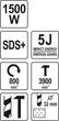 Перфоратор сетевой Yato SDS+ 1500 Вт YT-82127 - изображение 6