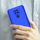 Чехол GKK 360 для Xiaomi Redmi Note 9 бампер противоударный Blue - изображение 4