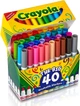 Фломастеры Washable (на водной основе) 40 цветов толстые, Crayola (Крайола) - изображение 1
