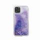 Чехол Glitter для Iphone 11 Pro бампер жидкий блеск Фиолетовый - изображение 2