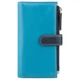Голубой кожаный кошелёк Visconti RB100 BLUE M Bermuda c RFID - изображение 3