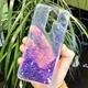 Чехол Glitter для OPPO A5 2020 бампер жидкий блеск Фиолетовый - изображение 1