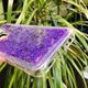 Чехол Glitter для OPPO A5 2020 бампер жидкий блеск Фиолетовый - изображение 2