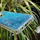 Чохол Glitter для OPPO A5 2020 бампер рідкий блиск Синій Без бренду - зображення 2