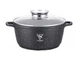 Кастрюля казан с мраморным антипригарным покрытием 20см 2,1 л Top Kitchen TK00051 Черный - изображение 1