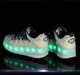 Роликовые кроссовки для девочек с LED подсветкой бежевые с серым на 2-х колесах (LR 1212) 37(24см) - изображение 2