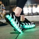 Роликовые кроссовки для девочек с LED подсветкой белые с черным на 2-х колёсах (LR 1238) 30(19см) - изображение 6