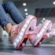 Роликові кросівки для дівчаток з LED підсвічуванням персикові на 2-х колесах (LR 1249) 33(21см) - зображення 9