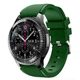 Силіконовий ремінець Watchbands для Samsung Gear S3 / Samsung Galaxy Watch 46mm Silver - темно-зелений (WB001DARKGREEN) - зображення 1