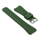 Силіконовий ремінець Watchbands для Samsung Gear S3 / Samsung Galaxy Watch 46mm Silver - темно-зелений (WB001DARKGREEN) - зображення 3