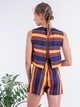 Комбінезон в смужку з відкритою спиною Sarah Chole 11412 L (43351L) Синій - зображення 2