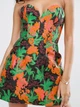 Цветочное жаккардовое купольное мини-платье ASOS AS250520-6 XL (78799XL) Зеленый - изображение 3