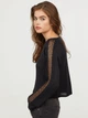 Пуловер с кружевом H&M 0675378 S (72353S) Черный - изображение 2