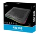 Підставка для ноутбука з охолодженням та підсвіткою Deepcool N80-RGB 17.3" Чорний - изображение 10