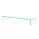 Підставка для монітора Shumee 100x30x13 см скло прозора 244131 - изображение 1