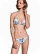 Нижня частина купальника жіноча H&M 4922445-AASK 36 Блакитна в візерунки (3000000677957) - зображення 1