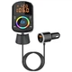 ФМ трансмиттер Aiver F71 MP3 RGB Bluetooth v5.0 MicroSD PD3.0 + QC3.0 - изображение 2