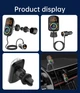ФМ трансмиттер Aiver F71 MP3 RGB Bluetooth v5.0 MicroSD PD3.0 + QC3.0 - изображение 6
