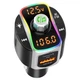 ФМ трансмиттер Aiver F67 MP3 RGB Bluetooth v5.0 MicroSD PD3.0 + QC3.0 - изображение 4
