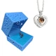 Кулон Box I love you "я тебе кохаю" на 100 мовах світу у формі серця та подарункова коробка Сріблястий - изображение 1
