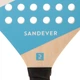 Набор для Пляжного Тенниса SANDEVER (2 ракетки и 1 мяч) Сине-Желтые - изображение 5