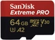SanDisk microSDXC Extreme Pro V30 64GB C10 UHS-I U3 + SD адаптер - изображение 2