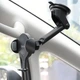 Автодержатель Hoco CA60 с функцией беспроводной зарядки (PD 10W, быстрая зарядка, на дефлектор, на торпедо, для смартфона) - черный - изображение 3