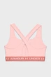 Женский розовый топ UA Crossback Mid Bra-PNK Under Armour XS 1361034-658 - зображення 4