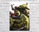 Постер BEGEMOT Месники Супергерої MARVEL Халк Брюс Бенер Hulk 61x90 см (1124069-1) - зображення 1