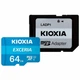 Карта памяти Kioxia microSDXC Card 64GB Exceria Class 10 UHS U1 + SD Adapter (LMEX1L064GG2) - изображение 3
