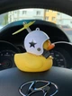 Утка резиновая в шлеме в авто Шалена качка в подарочной коробке - изображение 2