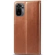 Чехол-книжка GETMAN Gallant (PU) кожаный для Xiaomi Redmi Note 10 / Note 10s Коричневый - изображение 4