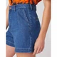 Джинсові шорти Wrangler MOM CHINO SHORT Relaxed Fit (W23EZB26K) Синій 26-00 - зображення 4