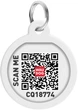 Адресник для собак и котов металлический WAUDOG Smart ID c QR паспортом Д 25 мм рисунок "NASA" (0625-0147) - изображение 2