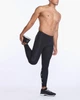 Мужские компрессионные тайтсы 2XU, Aero Vent Compression Tights, S, черный/серебристый отражающий логотип - изображение 3