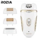 Епілятор Rozia HB-6007 жіночий акумуляторний бездротовий + 4 насадки та кейс Білий (10008) - зображення 2