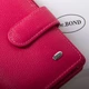 Женский кожаный кошелек Classik DR. BOND WN-2 pink-red - изображение 2