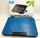Подставка для ноутбука охлаждающая Notebook Cooling Partner N99 с подсветкой до 17 дюймов черная с синим - изображение 2