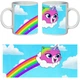 Кружка Райдужно метеликова однорідна кішка SuperCup (чашка-SC-Rainbow Butterfly Unicorn Kitty-0017) - зображення 2