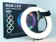 Кольцевая лампа 20 см Селфи LED кольцо цветное Кольцевой свет RGB LED лампа MJ20 Live Stream 15 цветов SOFT RING LIGHT - изображение 2
