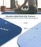 Фитнес-коврик Yoga Mat TPE 1,83мx0,61мx6мм для фитнеса, йоги, тренировок сине-голубой (MS-0613) - изображение 3